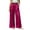 Hot Pink, variant on Women's Satin High Waist Wide Leg Pants, Straight Wide Leg Satin Trousers for Women, Lightweight Silky Subtle Sheen Loose Casual Pants, Solid Color Straight Wide Leg for Daily Wear Blackish Green