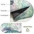 thumbnail image 6 of Round Rugs 5 Ft, Sea Turtle Coastal Non Slip Area Rugs for Kitchen Bedroom Entryway, Blue Green Washable Carpet Runner Rug Floor Mats for Bedroom Home Decor Summer Beach Coral, 6 of 9