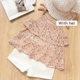 thumbnail image 6 of MEZZALL Kids' Comfortable Casual Printed Outfits Sets For Daily Wear For Spring Summer Kids Elastic Waist And Breathable Material 12-18 Months Cozy Kids Wear, 6 of 9