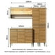 thumbnail image 3 of Cocina Integral Completa 169cm Emilly Winter Madesa 08 - Marrón Madesa GREM169008, 3 of 9