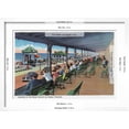 thumbnail image 5 of Art.com Hampton Beach, NH, Listening to the Band on the Casino Veranda Scene Art Print by Lantern Press, White Frame Wall Art, 23" x 17", 5 of 5