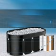 thumbnail image 6 of Upgrade 129 Gal XL Large Oval Ice Bath Tub for Athletes, Collapsible Cold Plunge Tub-Multiple Layered for Post-Exercise Recovery, Portable Bathtub for Home, Gyms, Indoor, Outdoor use, 6 of 11
