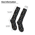 thumbnail image 2 of Fotbe Space Rocket Calcetas Divertidas Estampadas para Hombre y Mujer, Calcetas de Algodón hasta la Rodilla para Caminar, Correr, Enfermería y Embarazo, 2 of 6
