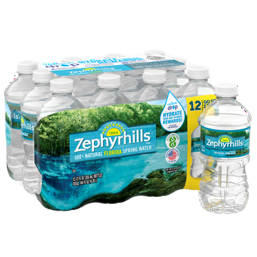 Zephyrhills Florida Spring Water, 12 fl oz, 12 Pack