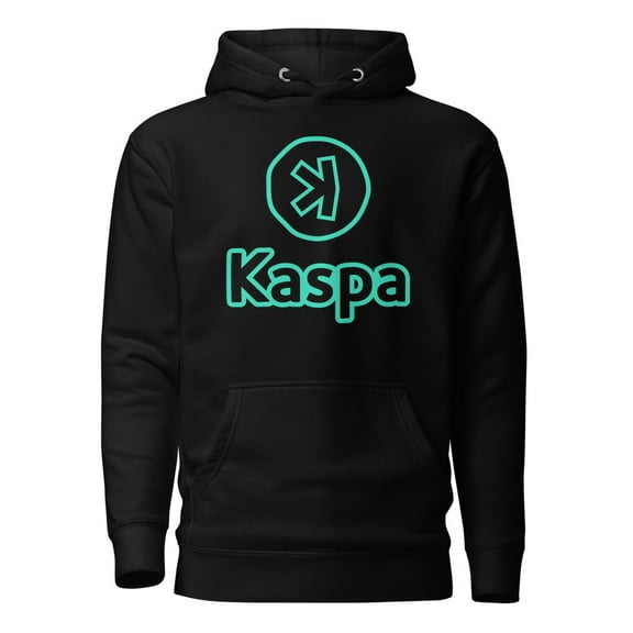 Kaspa Crypto Hoodie Kaspa Merch Kaspa Gift Hoodie Kaspa Miner Hoodie Kaspa Mining Hoodie Kaspa Hoodie Kaspa Crypto Merch (Black, S)