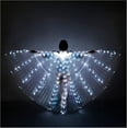 thumbnail image 1 of Luces LED Alas de Isis para danza del vientre - Alas de danza del ángel resplandecientes para danza del vientre con palos telescópicos Varillas flexibles para adultos y niños Blanco, 1 of 5