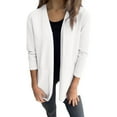 thumbnail image 5 of VISALY Long Cardigans Long Sleeve Cardigan Women's Fashion Clothes for Every Occasion Cotton Linen Cardigan Summer Chic Open Front Cardigan Thin Cardigans Lightweight White Xl, 5 of 9
