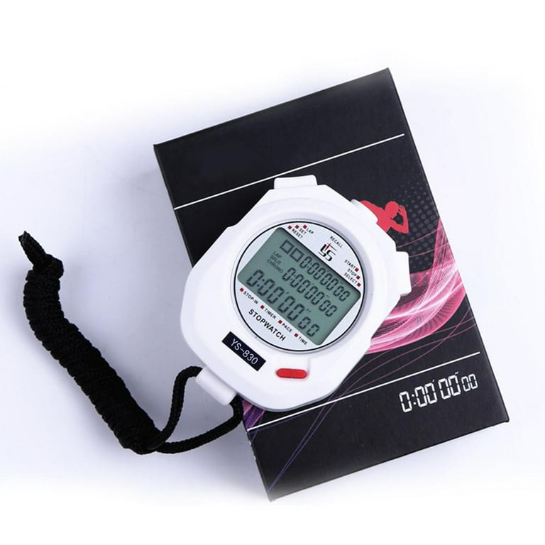 Xewsqmlo Handheld Digital Stopwatch Chronograph Sports Training