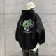 thumbnail image 5 of Sudadera con capucha con estampado de astronauta y letras góticas para hombre, estilo hip hop, otoño, novedad, estilo harajuku, anime, ropa de calle Y2K, ropa de abrigo con capucha, 5 of 5