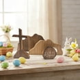 thumbnail image 6 of Christian Easter He is Risen Decor, Empty Tomb Cross Easter Decoration for Home, Easter Wooden Resurrection Scene Set Table Mantel Office Kitchen Decor Gift (Brown-4pcs), 6 of 9