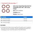 thumbnail image 2 of Valve Cover Spark Plug Tube Seal Set - Compatible with 1986 - 2001 Acura Integra 1987 1988 1989 1990 1991 1992 1993 1994 1995 1996 1997 1998 1999 2000, 2 of 2