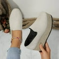thumbnail image 3 of Juslio Shoes for Women Fashion Solid Color Leisure Spring Shallow Mouth Wedges Shoes, 3 of 4