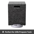 thumbnail image 3 of VENTOPYR Outdoor Hideaway Tank Table for Gas Fire Pits, Hides Standard 20lb 16-inch Propane Tank Cover w Side Handles (Light Gray), 3 of 5