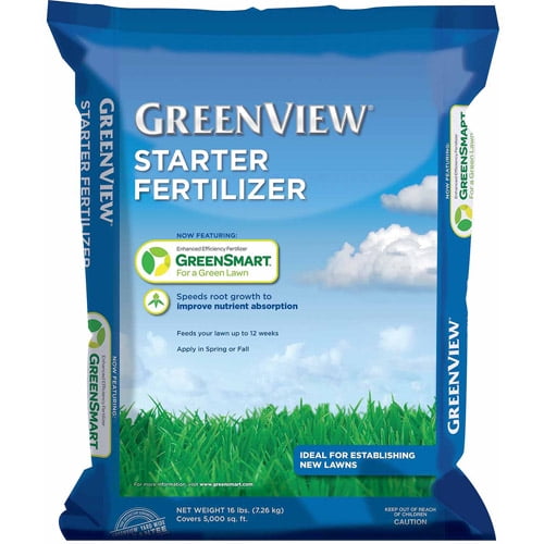 GreenView Starter Fertilizer - 16 lb. - Covers 5,000 sq. ft. - Walmart