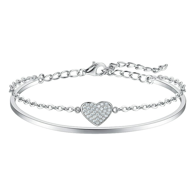 Doble Capa Pulsera Diseño Femenino Doble Capa Personalidad Pulsera