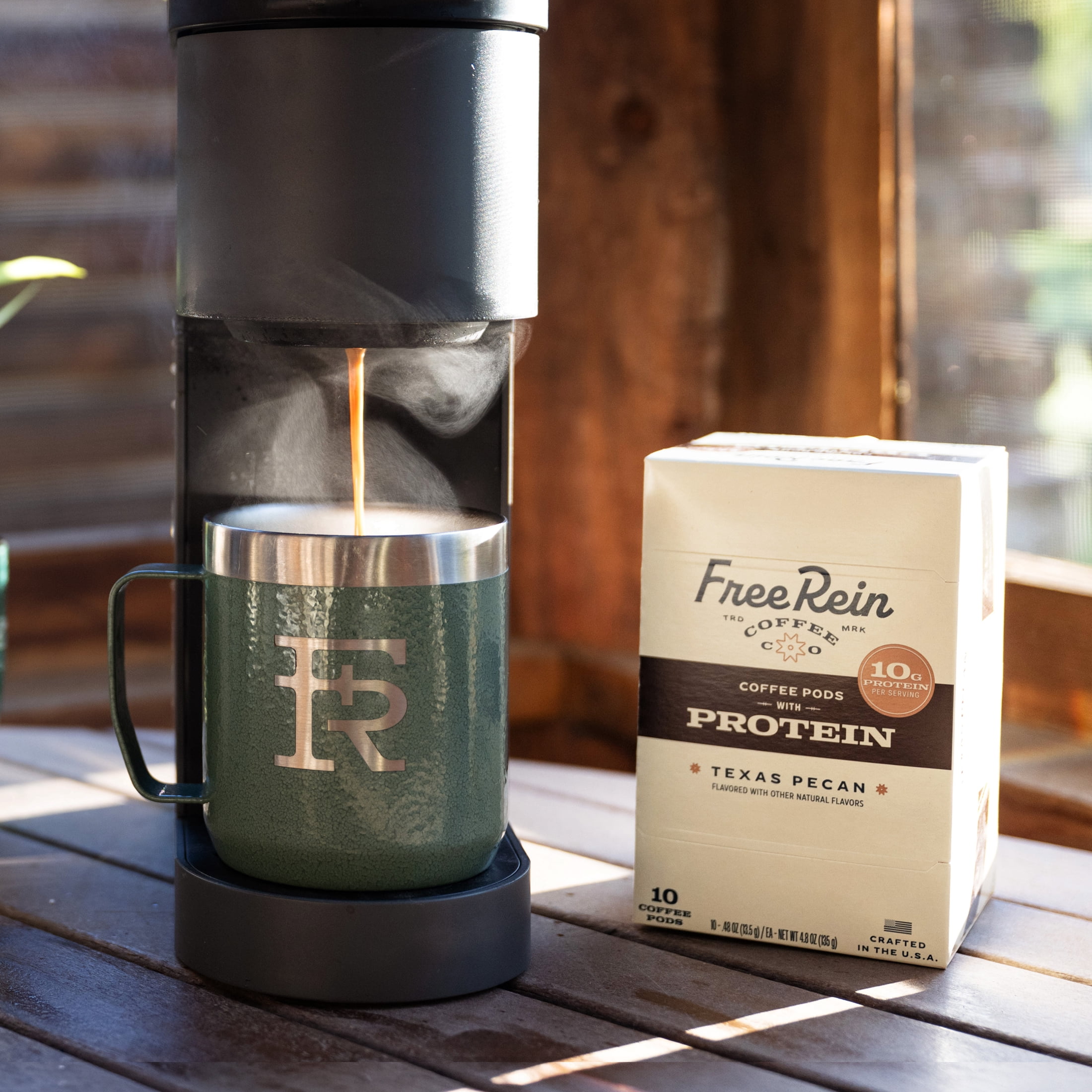 Free Rein Coffee Company Texas Pecan Protein Pods (10 Count)