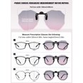 thumbnail image 6 of TINHAO Polarized Clip on Sunglasses for Women Men Polygon Flip Up UV400 Protection Over Prescription Glasses, 6 of 8