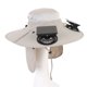 thumbnail image 5 of Sombrero Para El Sol De Ala Ancha, Sombrero Para Ventilador Solar, Batería De 1000 MAh, 3 Velocidades De Viento, Recargable Por USB Con Faro Para Pescar Para Acampar, 5 of 7