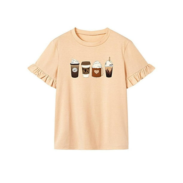 Camiseta de mujer Tops de verano Trajes Camiseta de cuello redondo para viajes Senderismo Regalo de damas L