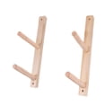 thumbnail image 2 of Lipstore 2 Pieces Wood Mat Storage Rack Portable Wall Hooks for Resistance Bands 2 Tier, 2 of 8