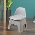 thumbnail image 5 of PPgejGEK 13.7x12.5x9.84 Inch Gray Children Backrest Chair, Small Stool for Living Room, 5 of 6