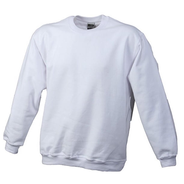 James and Nicholson - Sudadera infantil de cuello redondo para niños niñas (Blanco)