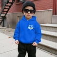 thumbnail image 5 of SonxaHe Big Boy's Hoodie Fleece Cartoon Graphic Hooded Top with Pocket Streetwear Sports Active Hoodie for Kids Blue,Size 11-12, 5 of 8