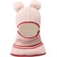 thumbnail image 2 of Gorro de Punto Cálido 2 en 1 Gorro de Invierno con Forro Polar para Niños 2-5 Años Niñas Niños Lana Multicolor, 2 of 5