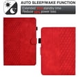 thumbnail image 5 of SaniMore for Kindle Paperwhite 11th Generation 6.8" 2021 Case, Auto Sleep/Wake, PU Leather Magnetic Wallet Cover with Card Slot & Multi-Angle Kickstand Pencil Holder Shockproof Protective Shell, Red, 5 of 7
