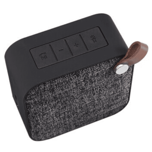 Nouveau - Mini Haut-Parleur Bluetooth Sans Fil Carré - Noir