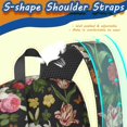 thumbnail image 5 of Pioneer Flower Floral Print Pattern 17" School Backpacks for Teens,Waterproof Oxford Fabric,S-Shape Padded Straps for School,Travel,Hiking,Camping, 5 of 5