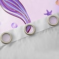 thumbnail image 4 of Feelyou Purple Mermaid Tail Black Out Curtains for Kids, Cartoon Ocean Coral Curtains Pack of 2 (42x63 Each), Fairy Tale Princess Bedroom Curtains, Window Curtains Decor, 4 of 6