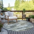 thumbnail image 6 of Addison Rugs Chantille Indoor/Outdoor Transitional Modern Taupe Washable Round Rug, 8' x 8', 6 of 6