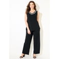 thumbnail image 2 of Catherines Women's Plus Size Beaded 3-Piece Cardigan Pant Suit, 2 of 6