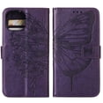 thumbnail image 2 of Compatible with iPhone 14 6.1 inch Case, Glitter Leather Flip Wallet Diamond Butterfly Shockproof Case with Card Holder Stand with Wrist Strap Compatible with iPhone 14,Purple, 2 of 6