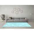 thumbnail image 3 of Ahgly Company Indoor Rectangle Solid Light Blue Modern Area Rugs, 5' x 8', 3 of 4