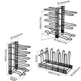 thumbnail image 3 of Pot and Pan Organizer Under $5! Kadlawus Pots and Pans Organizer for Cabinet, 8 Tier Adjustable Pot Rack with 3 Modes, Kitchen Storage Rack for Cookware Lids, 3 of 9