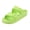 Fluorescent Green, variant on Womens Sandals Adjustable Double Buckle Strap Waterproof EVA Flat Slides,Khaki,Sizes 8