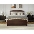 thumbnail image 6 of AFI Warren Full Wood Platform Bed with Headboard Footboard & Twin Trundle, Walnut, 6 of 15