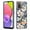 A, variant on Feishell Case for Samsung Galaxy A03s 6.5 inch,Fashion Flower Pattern Flexible Silicone Shockproof Cover for Women Girls Slim Transparent Phone Case Support Wireless Charging,A