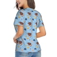 thumbnail image 3 of Wukai Sea Turtle Classic V-Neck T-Shirt for Women: Comfortable, Stylish, and Versatile Wardrobe Essential-3X-Large, 3 of 7