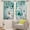 03 Teal Aqua Daisy, variant on Yellow Sunflower Country Kitchen Curtain 27.5W X 39L Inch 2 Panel Rod Pocket Rustic Floral Flower Butterfly Farmhouse Over Sink Set Small Short Cafe Tier Window Drapes Bathroom Home Decor