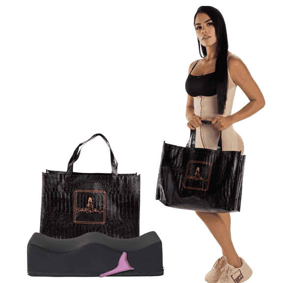 Brazilian Butt Lift Recovery Pillow, BBL Pillow After Surgery Must Haves, After Surgery Butt Cushion for Long Sitting with Tote Bag and Female Urinal, Butt Augmentation Recovery Pillow