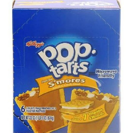 KELLOGGS POP TART FROSTED SMORES 3.67 oz Each ( 6 in a Pack )