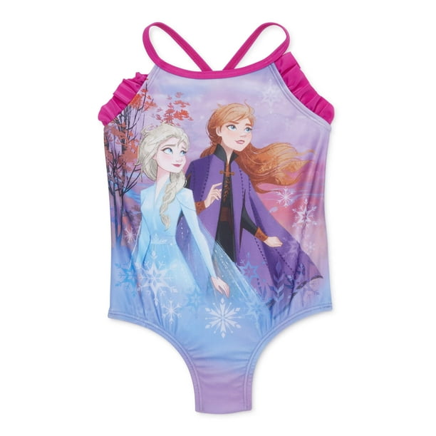 Frozen 2 - Disney Frozen 2 Toddler Girl Elsa Anna One-Piece Swimsuit ...