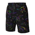 thumbnail image 4 of Fuzoiu Dinosaur Print Men's Beach Shorts,Men's Swim Trunks,Quick Dry Board Shorts with Pockets,Men's Bathing Suits for Surfing, Running, and Casual Wear-Medium, 4 of 6