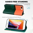thumbnail image 2 of Cute Cartoon Wallet Case for iPhone 8 Plus/7 Plus, with Card Holder Soft PU Leather Kickstand Cover for Men and Women Magnetic Shockproof Protective with Lanyard for iPhone 8 Plus/7 Plus, Darkgreen, 2 of 9