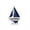 Blue, variant on Pacific Sailor Red - Red Sails 9 in. Model Ship Decorative Accent