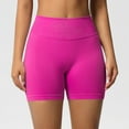 thumbnail image 4 of ZQUUVOU Women's Shorts Sports Fitness High Waisted Tight Yoga Pants(Hot Pink,M), 4 of 9
