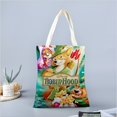 thumbnail image 2 of Robin Hood Bolso de tela con estampado de lienzo para mujer, bolsa de compras reutilizable y estética, con cremallera interior, regalo para mujer, 35 × 40 cm., 2 of 6